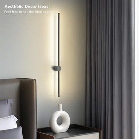 Brilagi - Aplica de perete pentru exterior AURA LED/20W/230V 4000K IP54 antracit