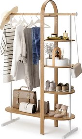 Set pentru hol alb/în culoare naturală din lemn masiv de eucalipt Bellwood – Umbra