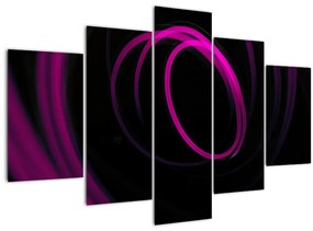 Tablou - linii violete (150x105 cm)