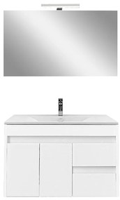 Mobilier complet de baie Luna Prime 80 alb