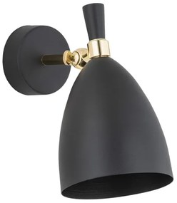 Aplică CHARLOTTE 1xE27/15W/230V neagră/aurie Argon 4701