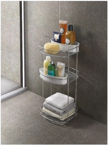 Suport cu 3 nivele pentru baie Metaltex, înălțime 65 cm