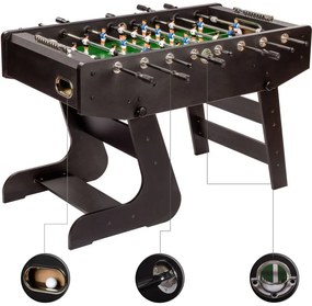 Fotbal de masă Liverpool, 141 x 125 x 89 cm, 60 kg, maro