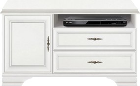 Comoda TV IDENTO B, alb, PAL, 125x44x64 cm