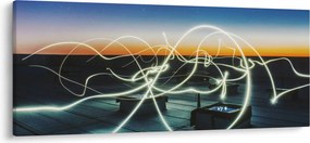 Tabloul - privire spre cer din acoperiș (120x50 cm)