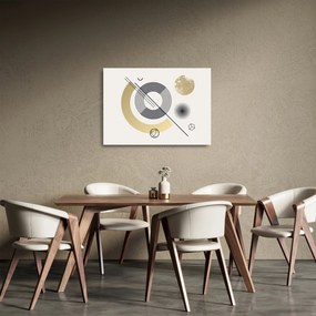 Tablou pe sticlă - Forme geometrice N⁰2 (70x50 cm)