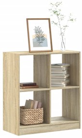 vidaXL Bibliotecă, stejar sonoma, 68,5x32x75 cm, lemn prelucrat