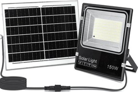 Aigostar-LED Proiector solar LED/150W/3,2V 3000mAh 3000K/4000K/6500K IP66 + telecomandă
