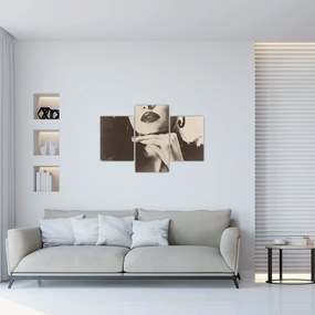 Tablou - Vintage, poza unei femei (90x60 cm)