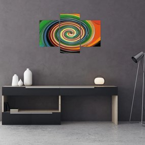 Tablou abstract - spirala colorata (90x60 cm)