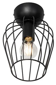 Plafonieră modernă neagră cu fir - Palica