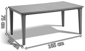 Set de mobilier de grădină Corfu Duo cu masă Futura pentru cappuccino