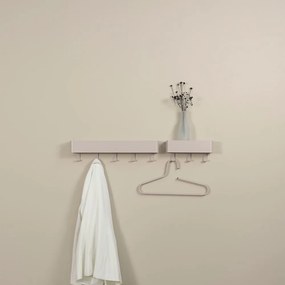 Cuier de perete gri-bej cu raft din metal Dax Play – Spinder Design