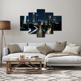 Tabloul metropolei nocturne (150x105 cm)