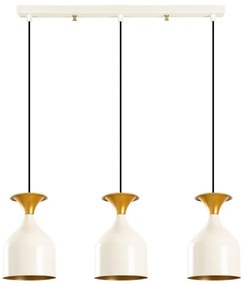 Lustră pe cablu SIVANI 3xE27/40W/230V alb/cupru