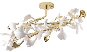 Zuma Line MX2858-6-EGN - Lustră aplicată LEAF 6xG9/42W/230V, aurie