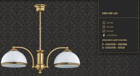 Candelabru 2 brate design clasic realizat manual OBD