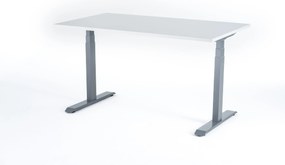 Birou reglabil electric Viva Upgrade 2.0, dual motor, 120 kg - 1360x680x18 - Gri - Gri