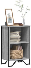 vidaXL Bibliotecă, gri sonoma, 50x31x74,5 cm, lemn prelucrat