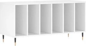 vidaXL Comodă discuri, alb, 100x38x48 cm, lemn prelucrat