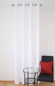 Draperie elegantă gata cusută pentru cameră în culoarea albă Lungime: 250 cm