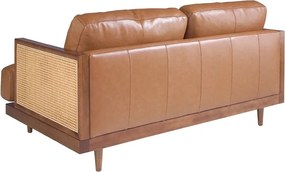 Canapea 2 locuri design elegant LUX Brown leather