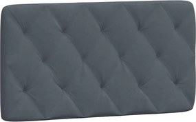 vidaXL Pernă tăblie de pat, gri închis, 100 cm, catifea