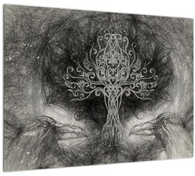 Tablou pe sticlă - Copacul vieții (70x50 cm)