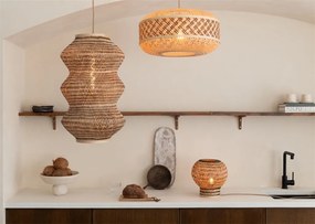 Lampa de Masa Eco, Bambus, Barbados natural/brown