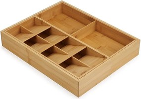 Organizator de tacâmuri în culoare naturală ajustabil din bambus 32 x 40 cm DrawerStore Bamboo – Joseph Joseph