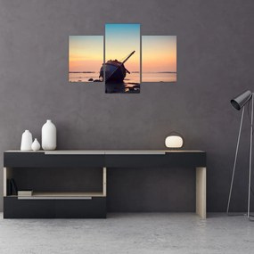 Tablou - Nava naufragiată (90x60 cm)