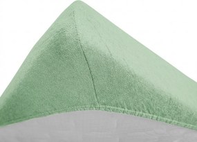 Cearsaf Frotir pentru patut cu elastic 70x140 cm verde