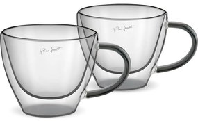 Lamart LT9117 Set de 2 pahare pentru cappuccinoVaso, 190 ml, negru