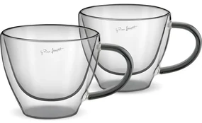 Lamart LT9117 Set de 2 pahare pentru cappuccinoVaso, 190 ml, negru