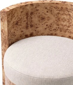 Scaun design LUX, Furnir Burl Mappa, Maro, Arcadia