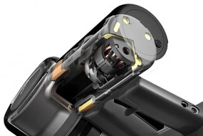 Aspirator vertical Dreame V11 VVN6, 450W, 150AW, 25000Pa, 125000 rpm, 0.5 l, 3 moduri, 90 min, OLED, HEPA, Indicatori, Gri/roșu