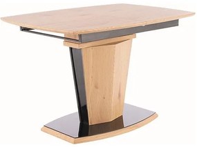 Masa de bucaterie Houston 120 × 80 cm, stejar / negru