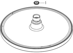 Cap de dus Hansgrohe, Crometta S, Crom, 240 mm