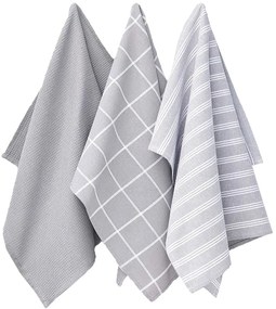 Set 3 prosoape de bucatarie Uni, 50 x 70 cm