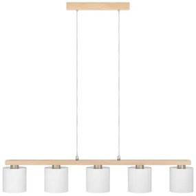 Eglo 901291 - Candelabru suspendat pe cablu CASTRALVO 5xE27/28W/230V