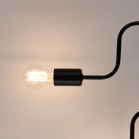 Lustră aplicată Sollux SL.1447 VECTOR 6xE27/15W/230V negru