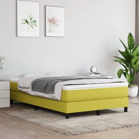 3120507 vidaXL Cadru de pat box spring, verde, 120x200 cm, textil