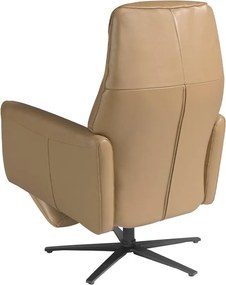 Fotoliu pivotant, functie relax si port USB, tapitat cu piele George