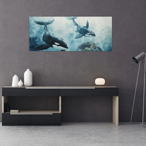 Tablou - Pictură subacvatică (120x50 cm)