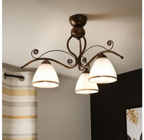 Lustră aplicată RETRO 3xE27/60W/230V patină bronz