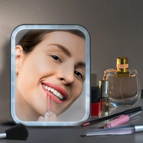 Oglindă cosmetică cu led 15x20 cm Ania – MSV