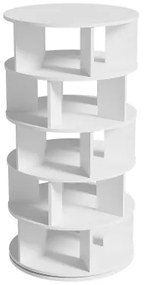 Rotonda scarpiera, rotativă, 5 niveluri, 115×60×60 cm, Alb