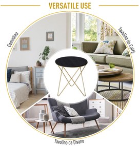 HomCom masuta design modern geometric, Φ43x48 cm | AOSOM RO