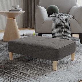 337716 vidaXL Taburet, gri închis, 78x56x32 cm, material textil