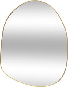 Oglinjoară asimetrică ROMAN, aurie, 30 x 40 cm